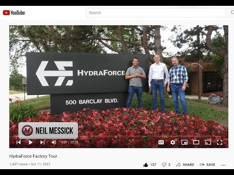 HydraForce Factory Tour by Neil Messick of Messick Equipment - video from HydraForce