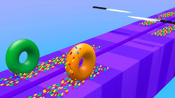Donut Runner 3D / All Levels Gameplay Android iOS