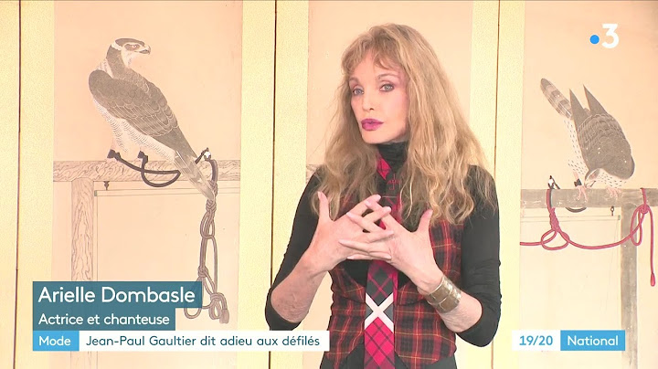 Arielle Dombasle - 19/20 National (France 3) :  Jean-Paul Gaultier (18 janvier 2020)