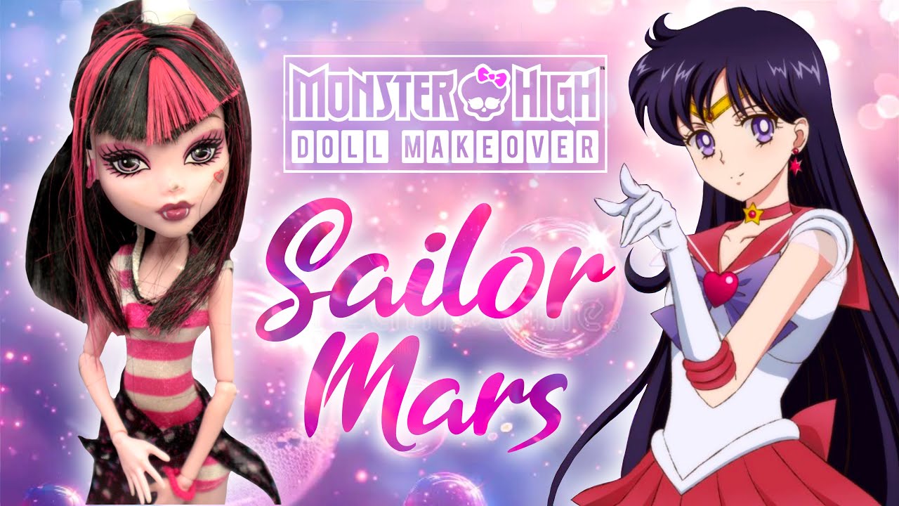 I MADE A GORGEOUS SAILOR MARS DOLL / Monster High Doll Repaint by Poppen Atelier