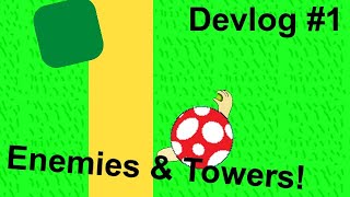 Making a tower defense game - Enemies & Towers - Devlog #1 #unity #unitydevlog