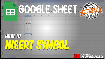 Google Sheet How To Insert Symbol