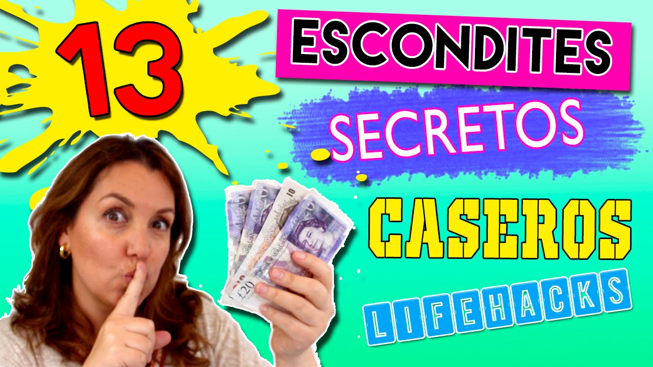 13 ESCONDITES secretos caseros * LIFE HACKS para esconder dinero, llaves,  joyas 
