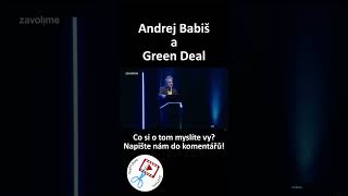 Andrej Babiš a Green Deal | Předvolební debata Politika Volby do evropského parlamentu rozhovor