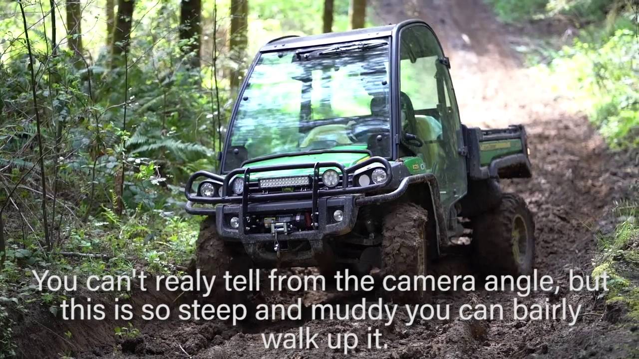 John Deere 825i Gator hill climb