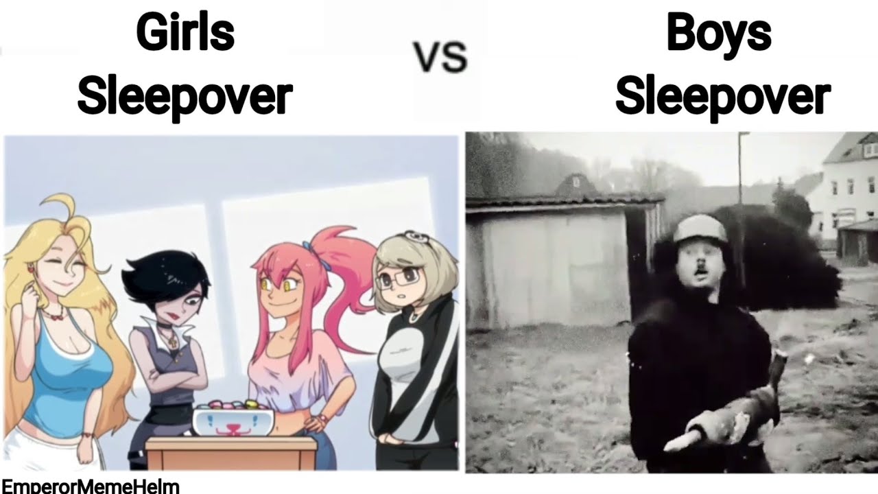 Girls Sleepover vs Boys Sleepover