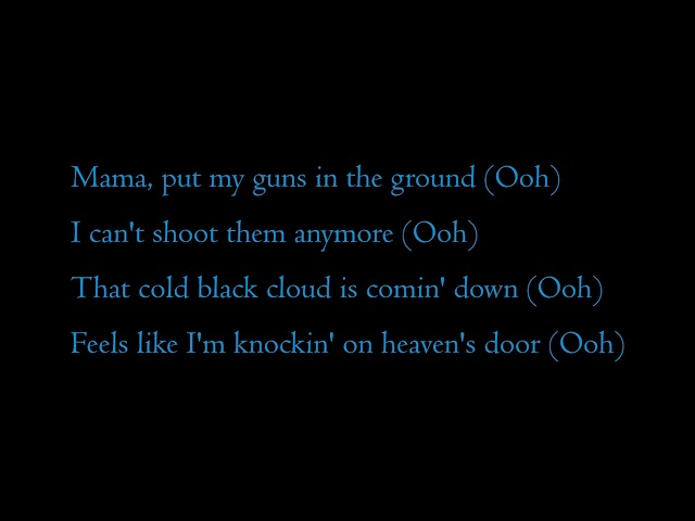 Guns N' Roses - Knockin' On Heaven's Door (Lyrics) class=