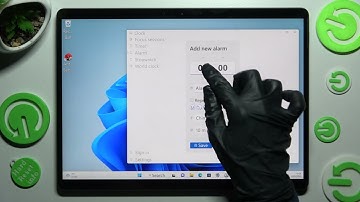 MICROSOFT SURFACE PRO 8 - How To Setup Alarm Clock