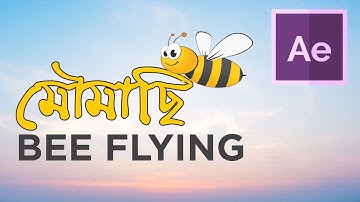 Bee Flying Animation Without Plug ins। After effects tutorial