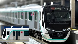 【ドア開閉あり】東急2020系 Nゲージ 到着•発車(実車音付き)