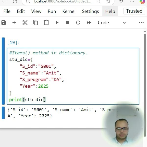 #Python Dictionary items() method. - YouTube