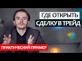 Как находить точку входа и открывать сделку. Практический пример.