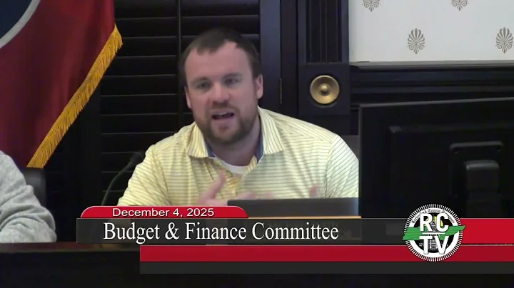 Budget & Finance Committee - December 4, 2025