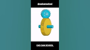 Solidworks 3D animation of Helical Gear for Power transmission | #cadcamschool