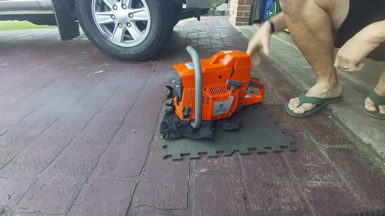 First start of farmertec g395xp. 25 to 1 stihl premium on 98ron fuel.