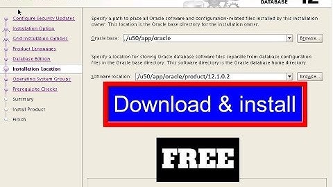 how to install Oracle 12c Database for window 7 window 8 Win 10 ( DOWNLOAD FREE )