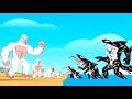 Evolution Of SHARKZILLA VENOM Vs Evolution Of White KONG: Monsters Ranked From Weakest To Strongest