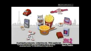 Burger King Kids Meal Pink Panther 2 Toys Tv Commercial - 2009
