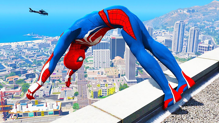 SPIDERMAN CRAZY JUMPS/FALLS #2 (GTA 5 Spider-Man Fails)