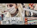 Quarantine in Turkey //Grocery shopping, city drive, Coronavirus in Turkey