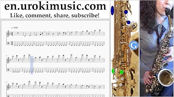 How to Play Saxophone (Alto) P!nk - What About Us Tabs Part#1 exercises, scales um-i352