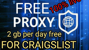 Free proxy for craigslist 2gb free per days !!How to Post on Craigslist Ads Without Getting Flagged.