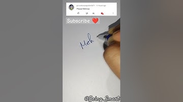 Write your name in Comments|Mehnaz Done!#namesignature #challenges #ytshort #shorts