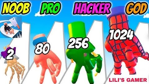 Hands Rush 3D full game play Noob Vs pro Vs Hacker Vs God | LILI