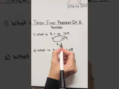 How to find percent of a number#education #mathtricks #math #algebra #exam #mathdotcom #maths #trick