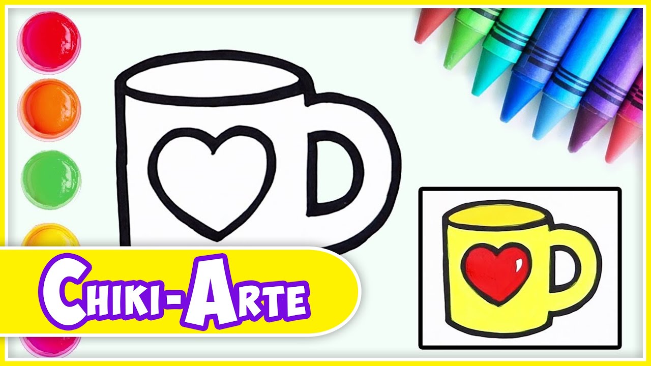 Aprende a Dibujar una Taza - Dibujos Infantiles | Chiki-Arte Aprende a Dibujar