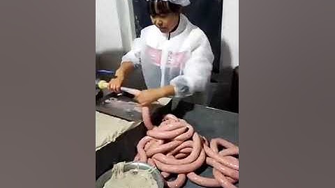 Automatic Sausage Casing Machine--Enterprise Sausage Stuffer  #food #sausage