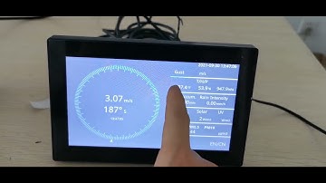 HY DISPLAY touch screen console for weather station from HongYuv Technology