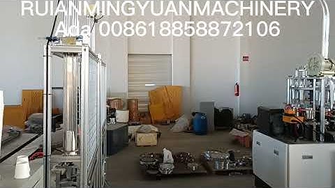 simple model ultrasonic heater paper cup machine ocm12 with count and pack system for Italy client