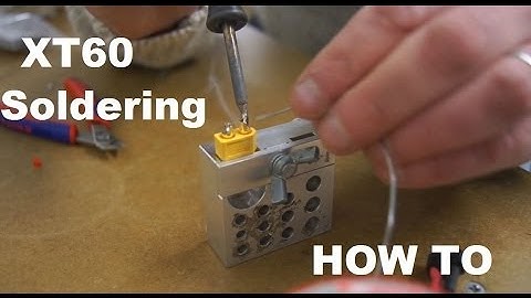 How to Solder XT60 connectors properly & Hobbyking  Pulse Jet clips - That HPI Guy