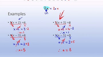 Equations with Grouping Symbols