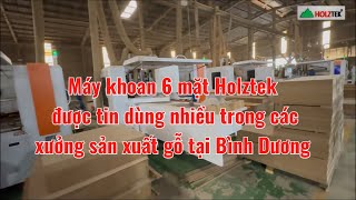 Máy Khoan 6 Mặt Holztek – Thiết Bị Không Thể Thiếu Của Xưởng Gỗ Bình Dương