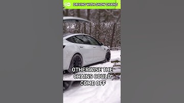 How not to KILL your car with SNOW CHAINS #shorts #snowchain #howto