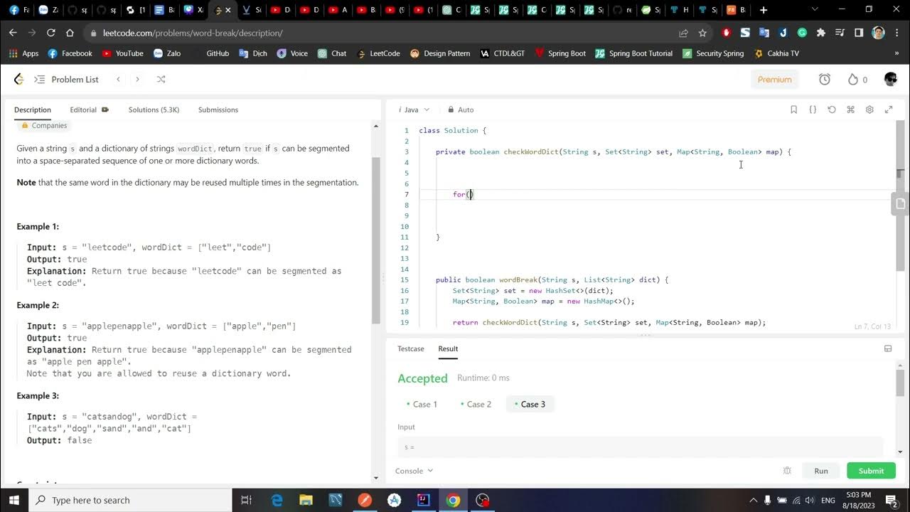 [LeetCode] 139. Word Break - YouTube