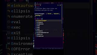 So gehst du durch eine Liste in Python 😎 #shorts #python #coding #programming