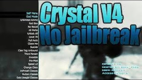 Mw2 Crystal v4  400 Options BEST Mw2 Mod Menu   1.11 patch menu