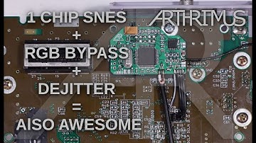 All In One SNES RGB Bypass + Dejitter Mod 1CHIP SNES Install  - ARTHRIMUS