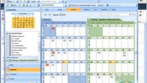 Working with Calendars in SharePoint 2010