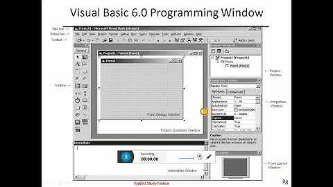 2.0 VB6.0 USER INTERFACE ENVIRONMENT
