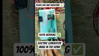 Easy Electronic Generator Project at Home | Working Model DIY Generator #creativeideas #motor