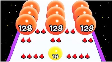 Ball Run 3D Number Merge 2048 - Gameplay Walkthrough - Levels 36-53