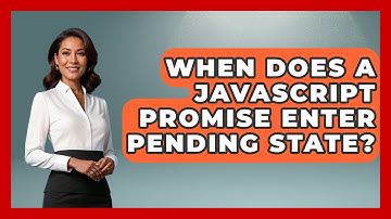 When Does A JavaScript Promise Enter Pending State? - JavaScript Toolkit