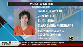 Twin Falls County Sheriff’s Office looking for wanted 21-year-old woman