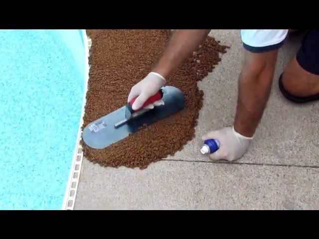 Rubber Pool Deck Surfacing - Do It Yourself 