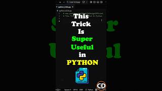 This Trick Is Super Useful In Python. #python #coding #programming