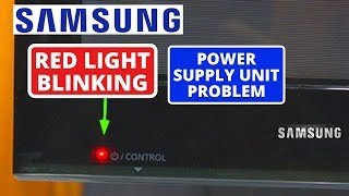 Rejse Huddle tyv Why Samsung TV Won't Turn On - Bad Power Supply Board !! Fix Samsung TV Red  Light Blinking - YouTube